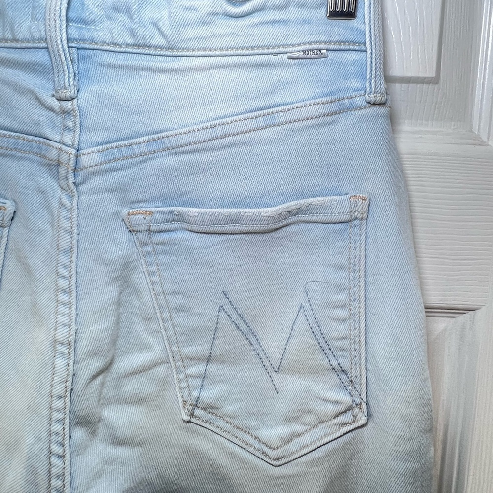 MOTHER The Pixie Tomcat Ankle Jeans in the "Pina Colada Paradise" Size 26 - Picture 6 of 15